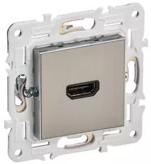 SKANDY Розетка HDMI SK-H01N металл никель IEK SK-H10-K50