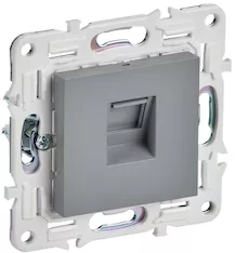 Розетка компьютерная IEK SKANDY RJ45 кат.5E SK-K01Gr SK-K10-1-K03