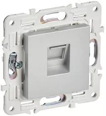 SKANDY Розетка компьютерная RJ45 кат.6 SK-K02S серебряный IEK SK-K10-2-K23