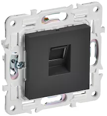 SKANDY Розетка компьютерная RJ45 кат.6 SK-K02G графит IEK SK-K10-2-K53