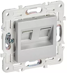 Розетка компьютерная двойная IEK SKANDY RJ45 кат.5E SK-K03S SK-K20-1-K23