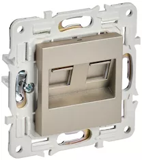 Розетка компьютерная двойная IEK SKANDY RJ45 кат.5E SK-K03Sh SK-K20-1-K37