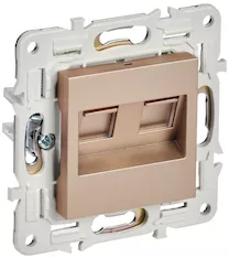 Розетка компьютерная двойная IEK SKANDY RJ45 кат.5E SK-K03Sa SK-K20-1-K98