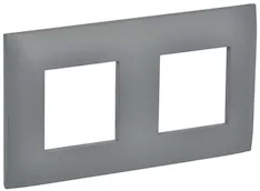 Рамка 2-местная IEK SKANDY SK-F02Gr SK-M22-K03