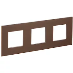 Рамка 3-местная IEK SKANDY SK-F33Br SK-M32-M-K30