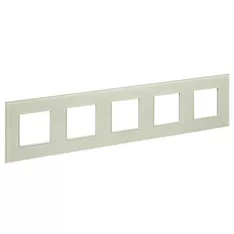 SKANDY Рамка 5-местная SK-F25B стекло беж. IEK SK-M52-G-K10