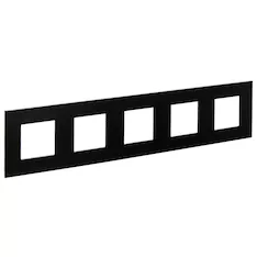 SKANDY Рамка 5-местная SK-F35Bl металл черный IEK SK-M52-M-K02