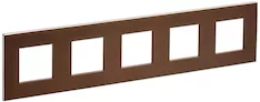 SKANDY Рамка 5-местная SK-F35Br металл шоколад IEK SK-M52-M-K30