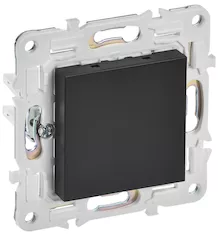SKANDY Заглушка с суппортом SK-C01Bl черный IEK SK-PL10-K02