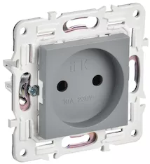 Розетка IEK SKANDY 10А SK-R02Gr SK-R10-10-K03