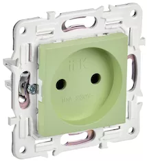 Розетка IEK SKANDY 10А SK-R02G SK-R10-10-K06