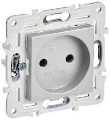 Розетка IEK SKANDY 10А SK-R02S SK-R10-10-K23