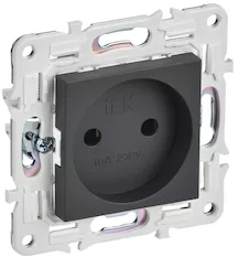 Розетка IEK SKANDY 10А SK-R02T SK-R10-10-K48