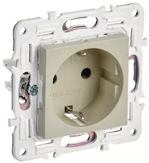 Розетка IEK SKANDY 16А SK-R05B SK-R11-16-K10