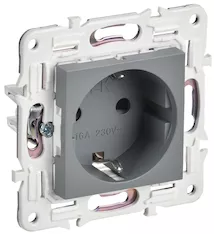 Розетка IEK SKANDY 16А SK-R04Gr SK-R14-16-K03