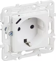 Розетка IEK SKANDY 16А с USB C 18Вт SK-R17W SK-R14-16-U14-018-K01 