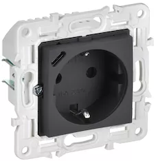 Розетка IEK SKANDY 16А с USB C 18Вт SK-R17G SK-R14-16-U14-018-K53 