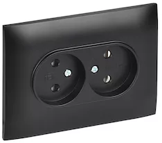 Розетка 2-местная IEK SKANDY 10А SK-R10Bl SK-R20-10-K02-F 