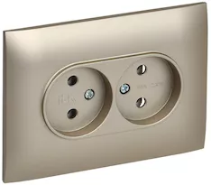 Розетка 2-местная IEK SKANDY 10А SK-R10Sh SK-R20-10-K37-F