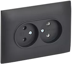 Розетка 2-местная IEK SKANDY 10А SK-R10T SK-R20-10-K48-F