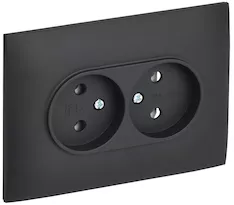 Розетка 2-местная IEK SKANDY 10А SK-R10G SK-R20-10-K53-F 