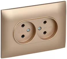 Розетка 2-местная IEK SKANDY 10А SK-R10Sa SK-R20-10-K98-F