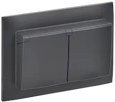 Розетка 2-местная и крышкой IEK SKANDY 16А IP44 SK-R12T SK-R26-16-44-K48-F