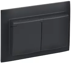 Розетка 2-местная и крышкой IEK SKANDY 16А IP44 SK-R12G SK-R26-16-44-K53-F 