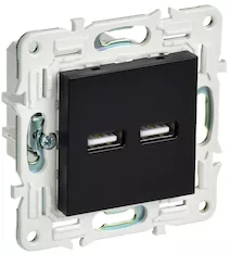 Розетка IEK SKANDY USB AA 3,1А SK-R15Bl SK-U21-D31-K02 