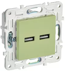 Розетка IEK SKANDY USB AA 3,1А SK-R15G SK-U21-D31-K06