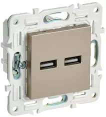 Розетка IEK SKANDY USB AA 3,1А SK-R15Sh SK-U21-D31-K37