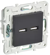 Розетка IEK SKANDY USB AA 3,1А SK-R15G SK-U21-D31-K53 