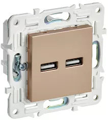 Розетка IEK SKANDY USB AA 3,1А SK-R15Sa SK-U21-D31-K98