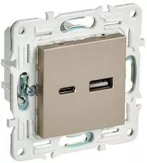 Розетка IEK SKANDY USB AC 3,1А SK-R14Sh SK-U22-D31-K37