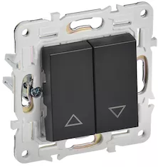 Выключатель жалюзи IEK SKANDY 10А SK-V12Bl SK-V15-0-10-K02 