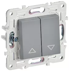 Выключатель жалюзи IEK SKANDY 10А SK-V12Gr SK-V15-0-10-K03