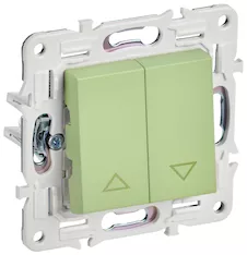 Выключатель жалюзи IEK SKANDY 10А SK-V12G SK-V15-0-10-K06