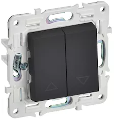 Выключатель жалюзи IEK SKANDY 10А SK-V12G SK-V15-0-10-K53 