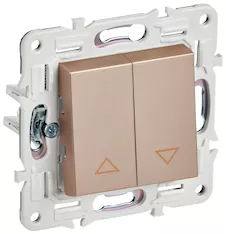 Выключатель жалюзи IEK SKANDY 10А SK-V12Sa SK-V15-0-10-K98
