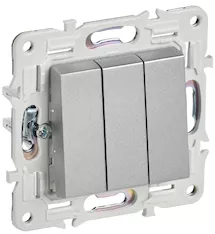 Выключатель 3-клавишный IEK SKANDY 10А SK-V11S SK-V30-0-10-K23
