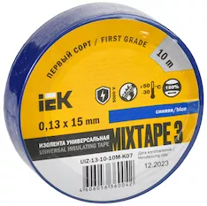 Изолента IEK MIXTAPE 3 UIZ-13-10-10M-K07 