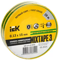Изолента IEK MIXTAPE 3 UIZ-13-10-K52 