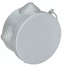 Коробка распаячная КМ для открытой проводки D=65х40мм IP54 4 гермоввода 7035 GENERICA UKO21-065-040-000-K03-54 
