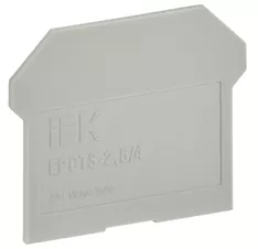 Заглушка для колодки клеммной IEK CTS 2,5/4мм2 YCT10-00-K03-002-ZGL