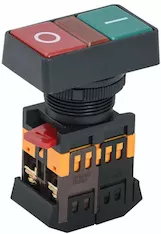 Кнопка IEK РPВВ-30N d30мм неон/240В 1з+1р
