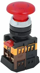 Кнопка IEK AELA-22 d22мм 240В 1з+1р красный