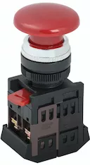 Кнопка IEK AEА-22 d22мм 1з+1р красный