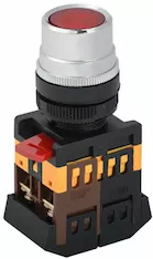 Кнопка IEK ABLF-22 d22мм 240В 1з+1р красный