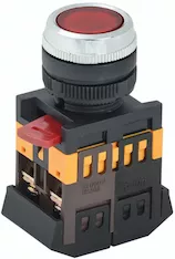 Кнопка IEK ABLFS-22 d22мм 240В 1з+1р красный