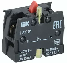 Контактный блок IEK 1р LAY5